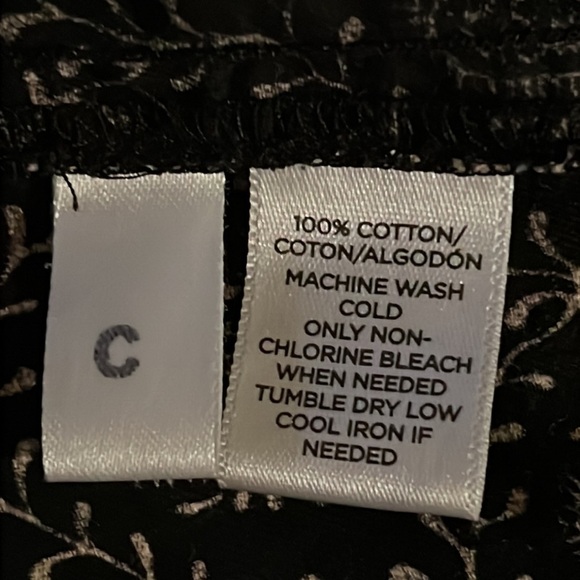 Lou & Grey Paisley Pattern Drawstring Waist Dress Medium - Picture 9 of 9